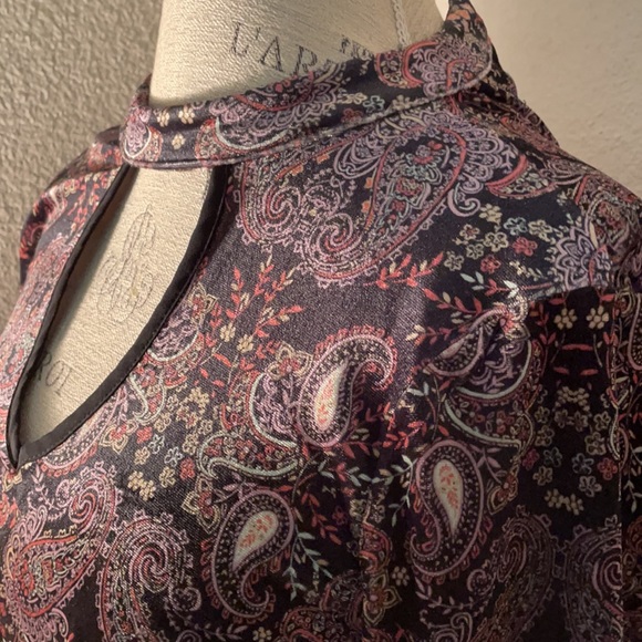 Multi color boho dress, crushed velvet style. - Picture 3 of 7